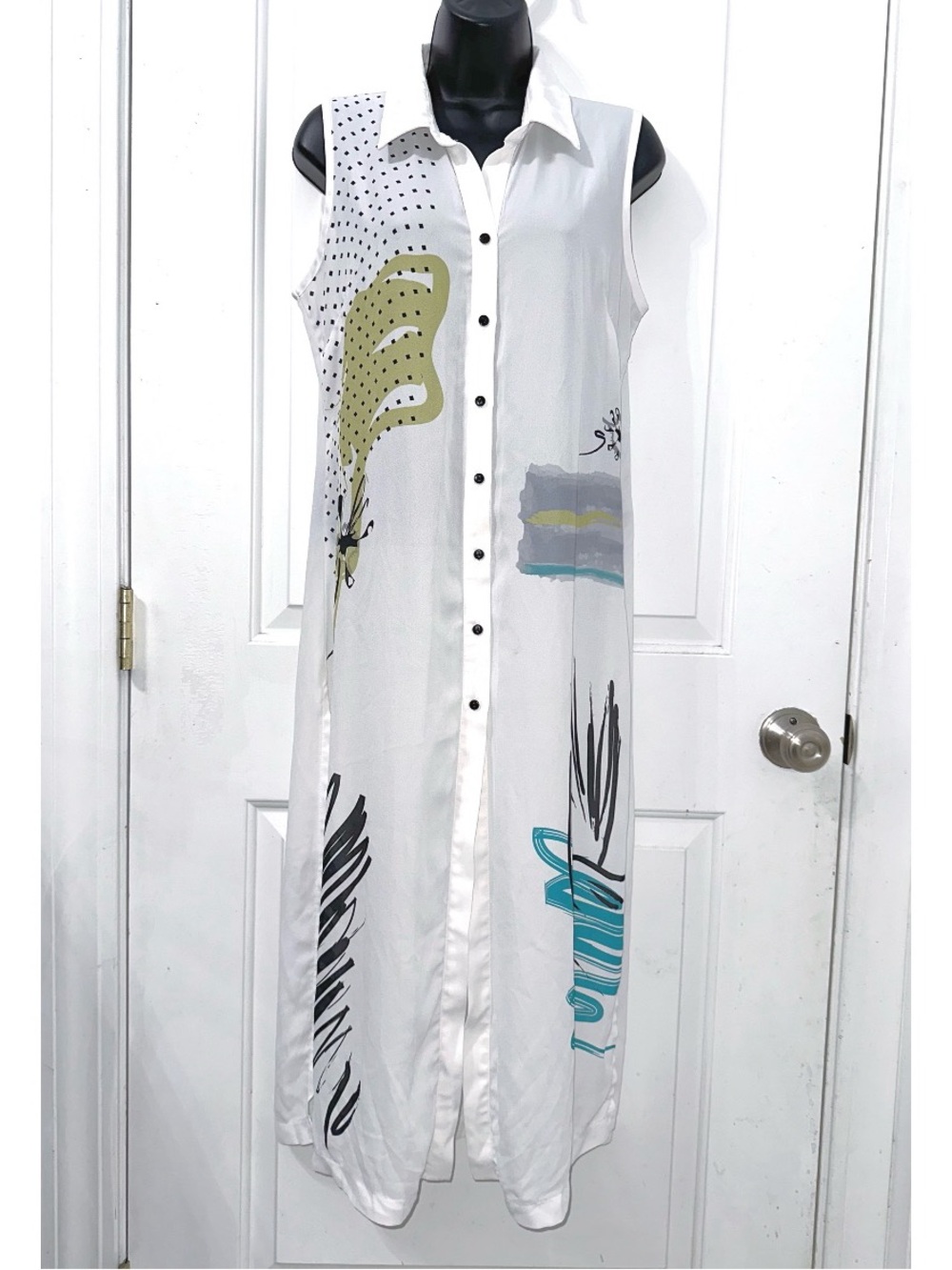 SIMPLY ART DOLCEZZA Art To Wear Abstract Art Sleeveless Tunic size Small